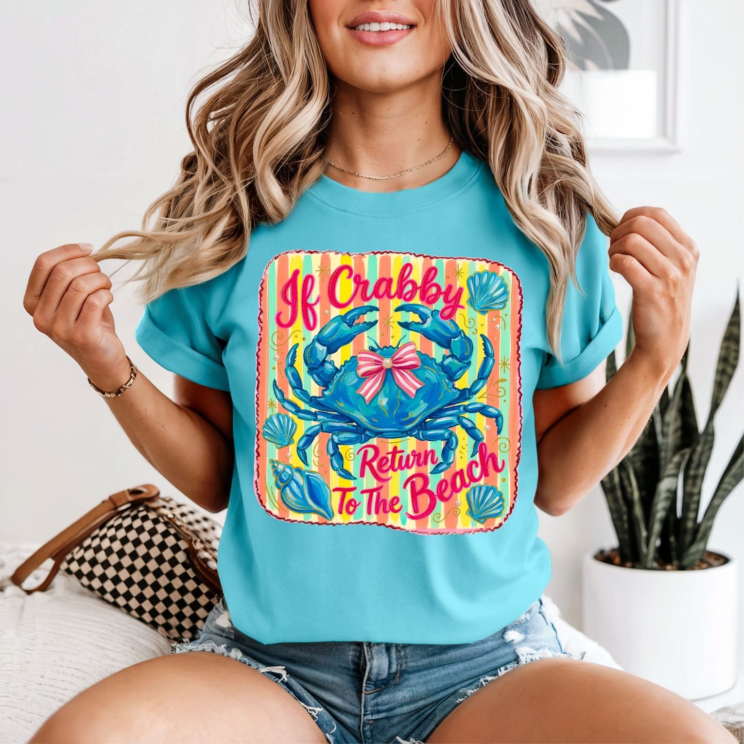 If Crabby Return To Beach Tshirt - Like A Duchess