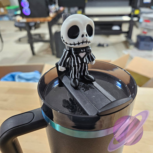 NIGHTMARE SKELETON-3D PRINTED STRAW BUDDY - Like A Duchess