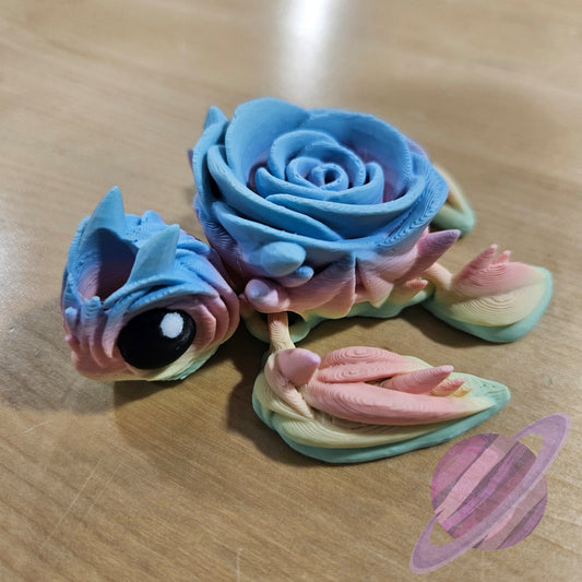 PASTEL ROSE TURTLE-3D PRINTED STRAW BUDDY - Like A Duchess