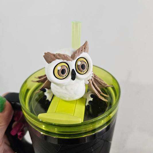 HOOT OWL-3D PRINTED STRAW BUDDY - Like A Duchess