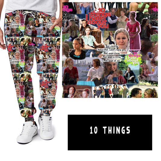 NOSTALGIC WEIRDOS RUN-10 THINGS LEGGINGS/JOGGERS - Like A Duchess