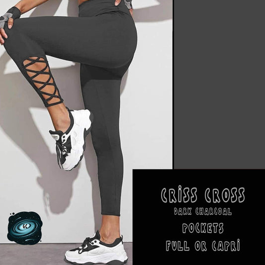 CRISS CROS RUN- DARK CHARCOAL - Like A Duchess