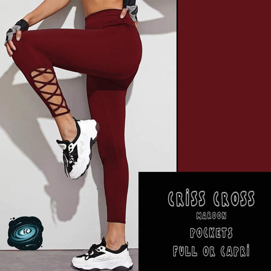 CRISS CROS RUN- MAROON - Like A Duchess