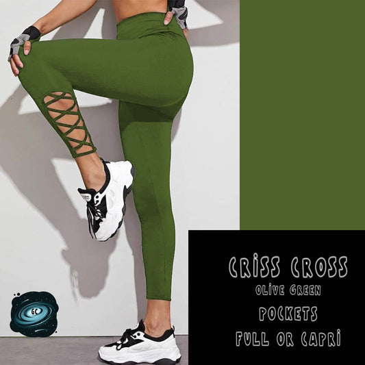 CRISS CROS RUN- OLIVE GREEN - Like A Duchess