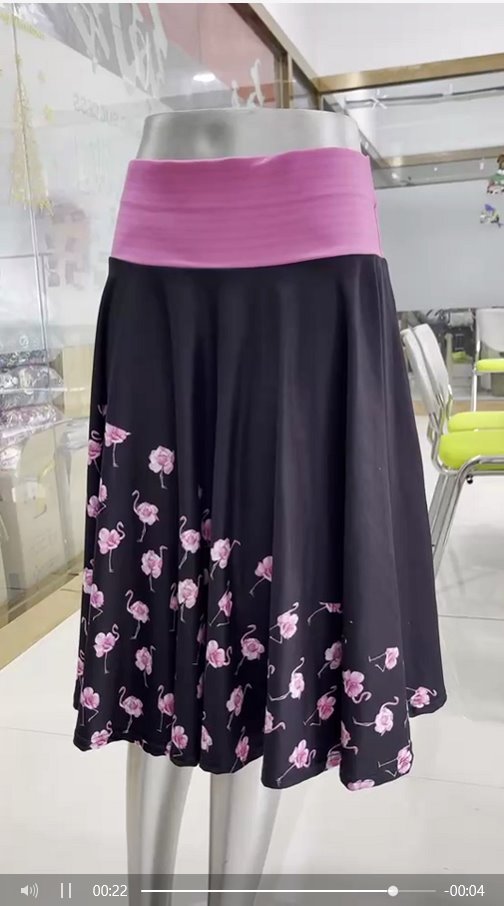 SWING SKIRT RUN- FLORAL FLAMINGO - Like A Duchess