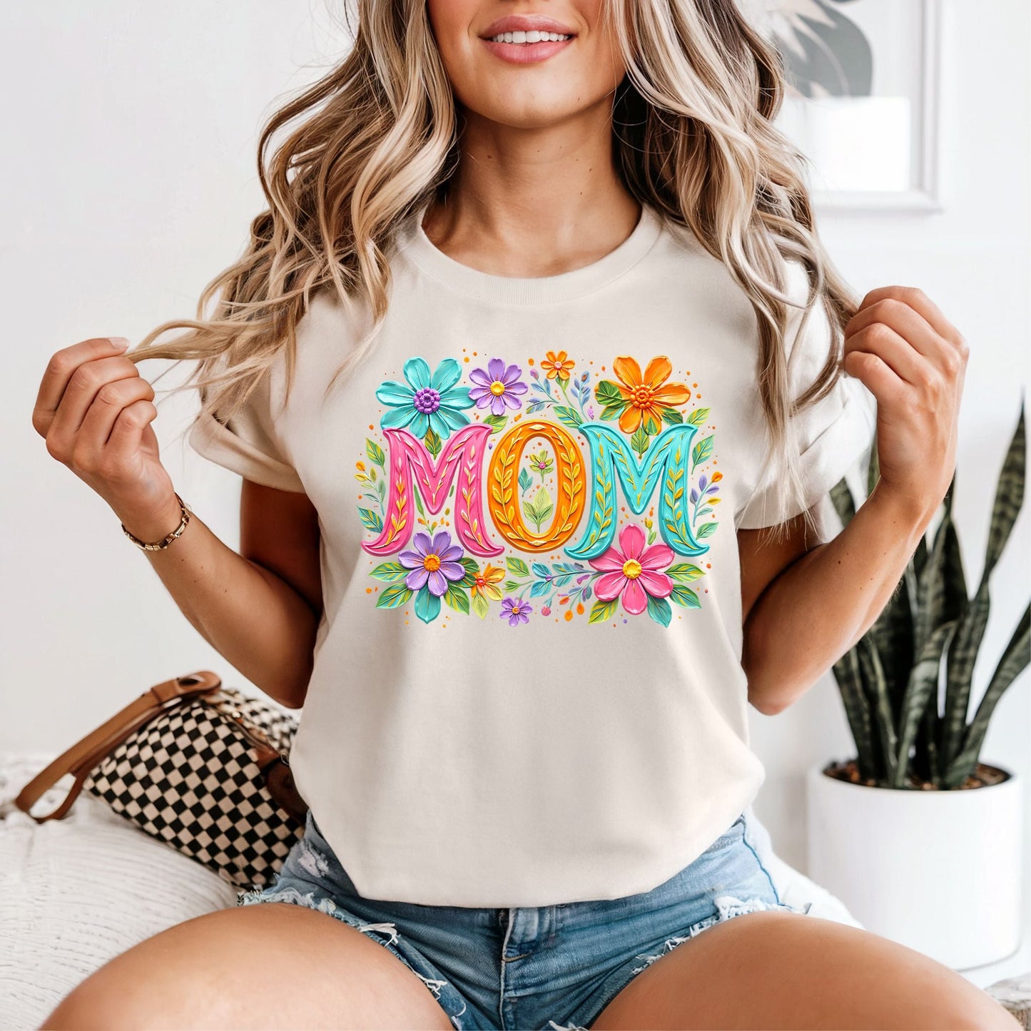 Painted Spring Mom Tshirt - Like A Duchess