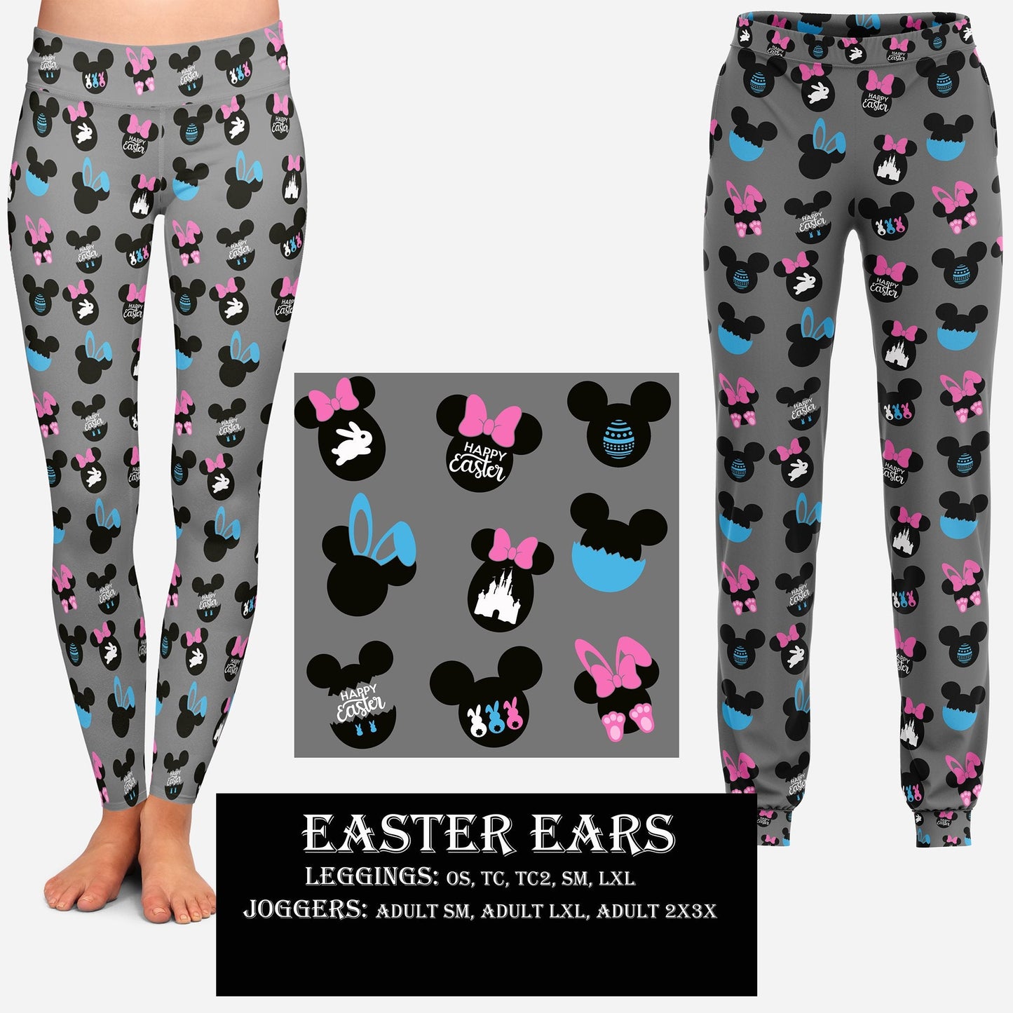 EASTER RUN- EASTER EARS LEGGINGS AND JOGGERS