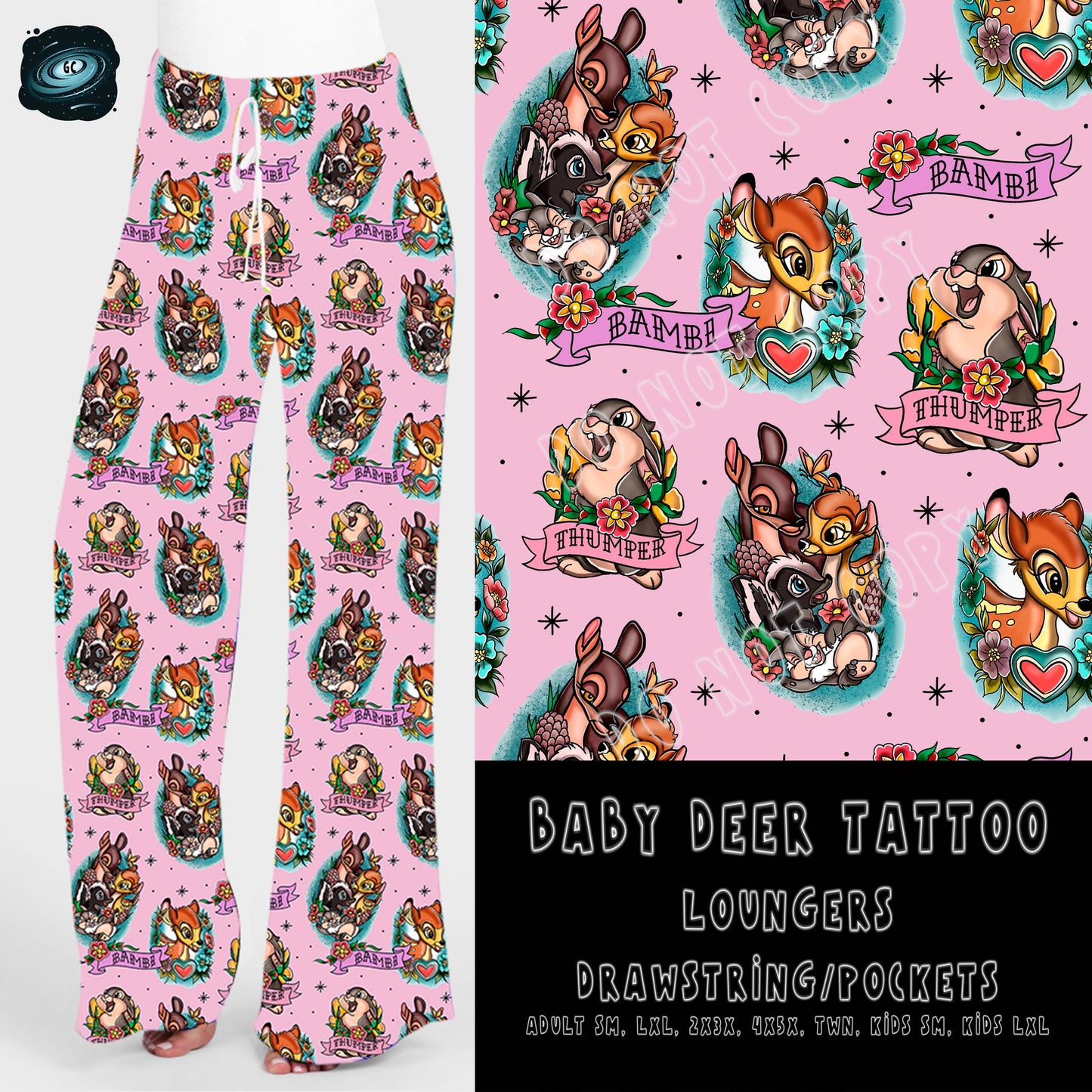 BABY DEER TATTOO - LOUNGER - Like A Duchess