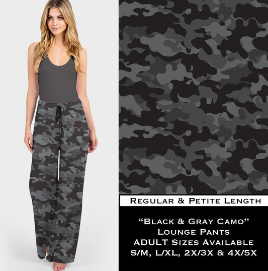 Black & Gray Camo - Lounge Pants - Like A Duchess
