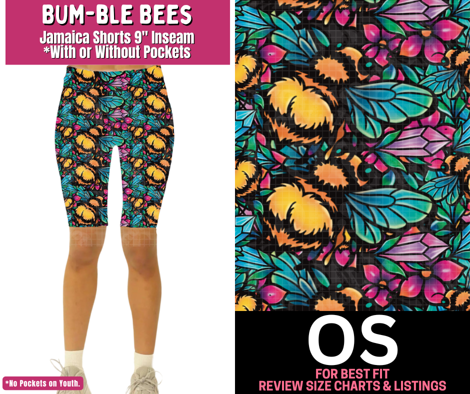 Bum-ble Bees Jamaica Shorts w/ Pockets - Like A Duchess