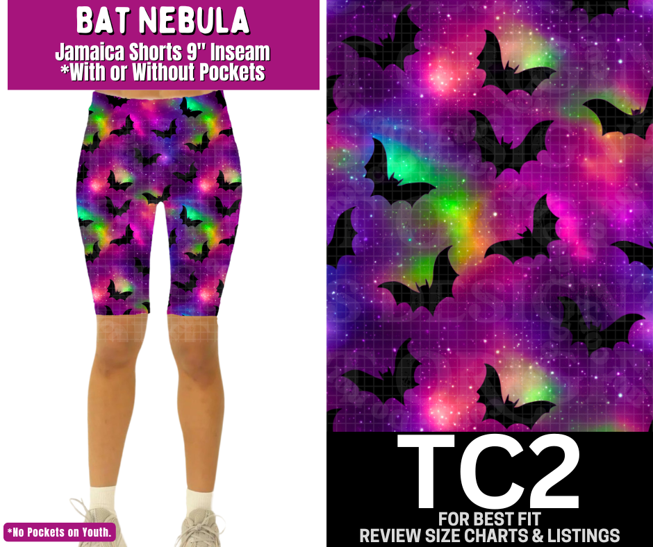 Bat Nebula Jamaica Shorts w/ Pockets - Like A Duchess