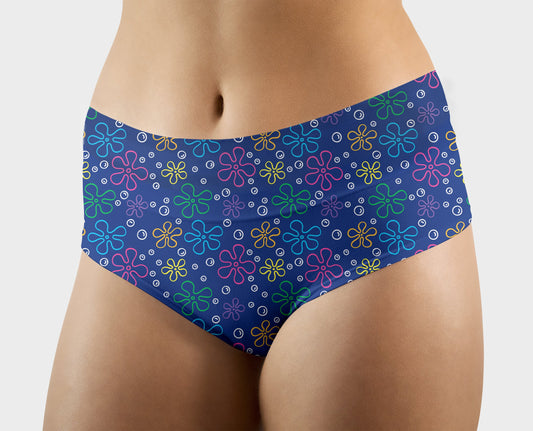 RTS - Bikini Flowers Hipster/High Waist Panties - Like A Duchess