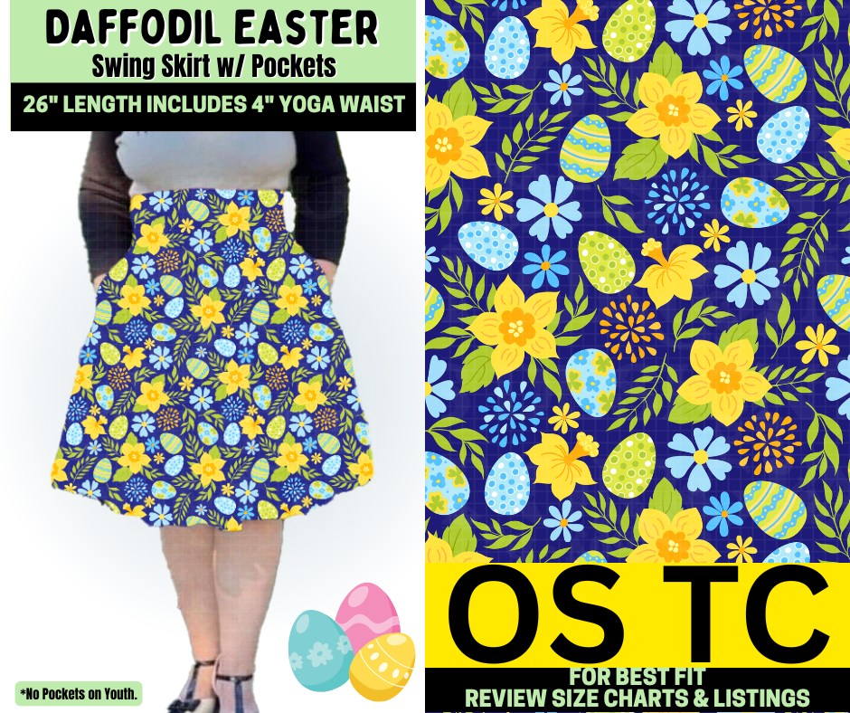 Daffodil Easter Swing Skirt - Like A Duchess