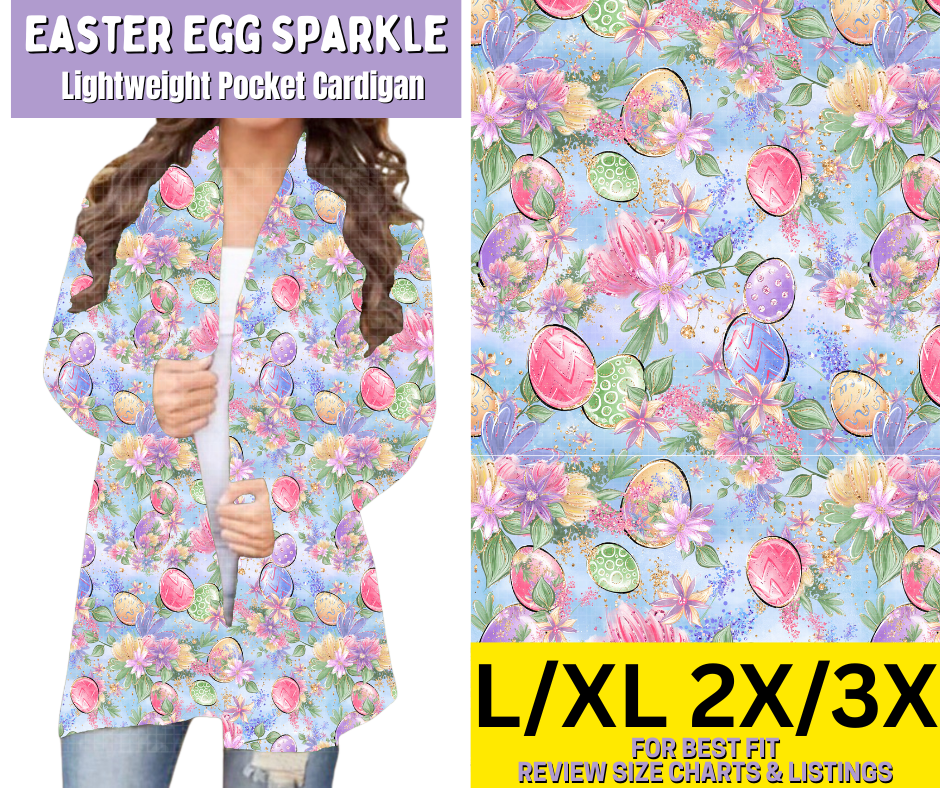 Easter Egg Sparkle Pocket Cardigan - Like A Duchess