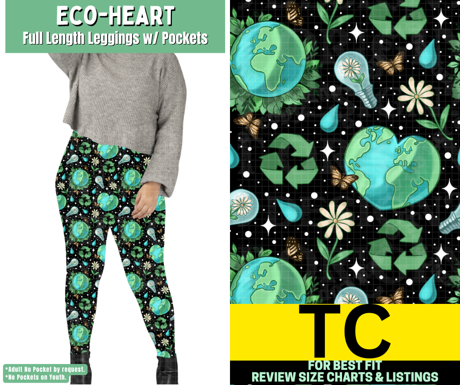 Eco-Heart Full Length Leggings w/ Pockets - Like A Duchess