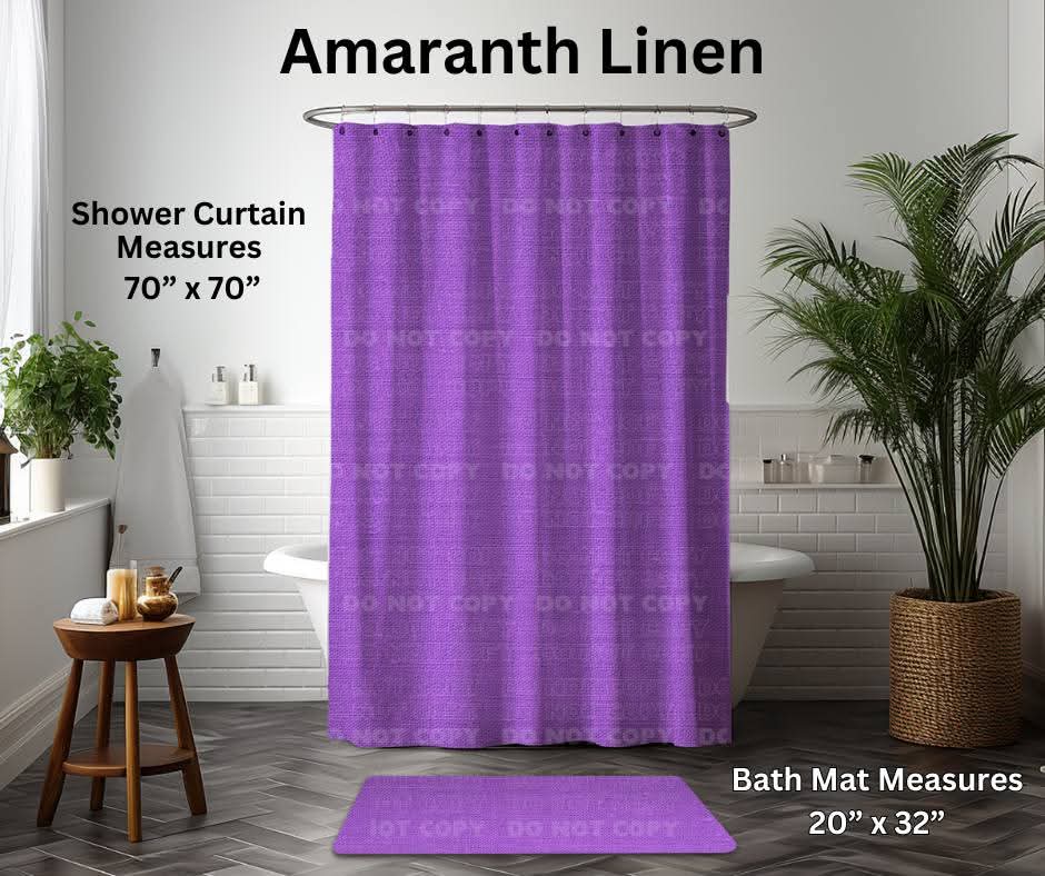 Amaranth Linen Custom Shower Curtain - Like A Duchess