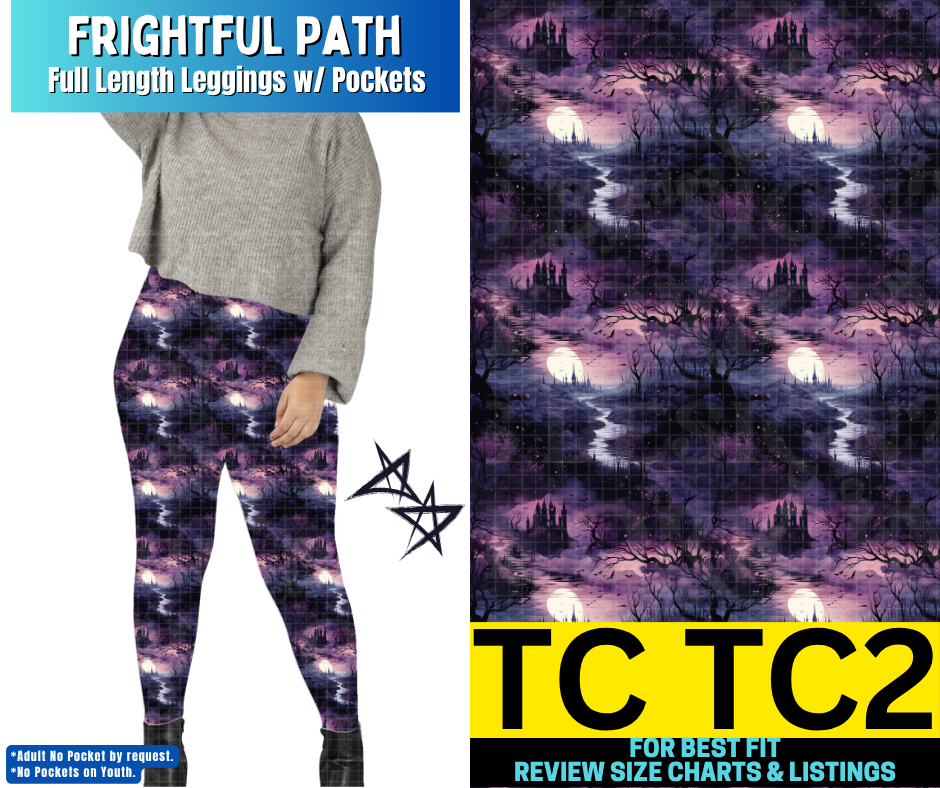 Frightful Path Full Length Leggings w/ Pockets - Like A Duchess