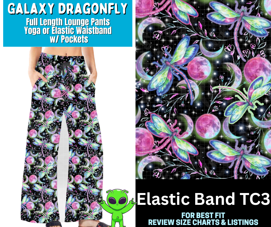 Galaxy Dragonfly Full Length Lounge Pants - Like A Duchess