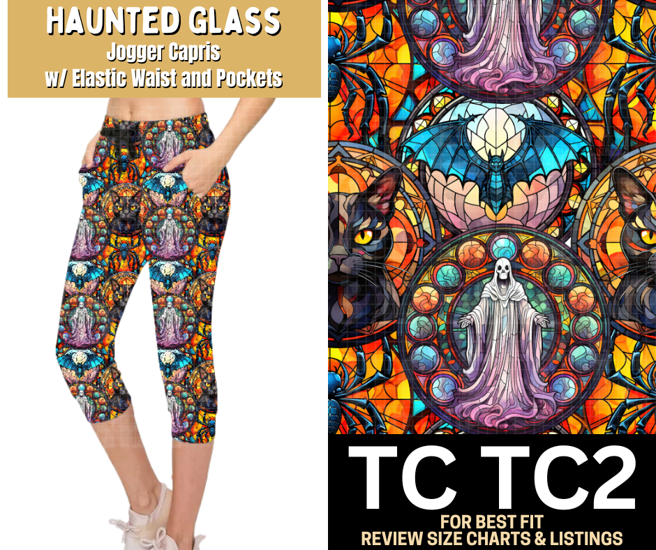 Haunted Glass Jogger Capri - Like A Duchess