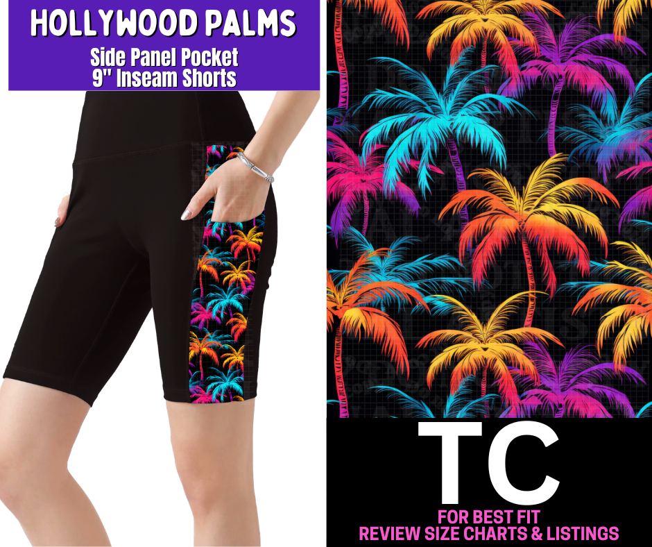 Hollywood Palms Side Panel Pocket Jamaica Shorts - Like A Duchess