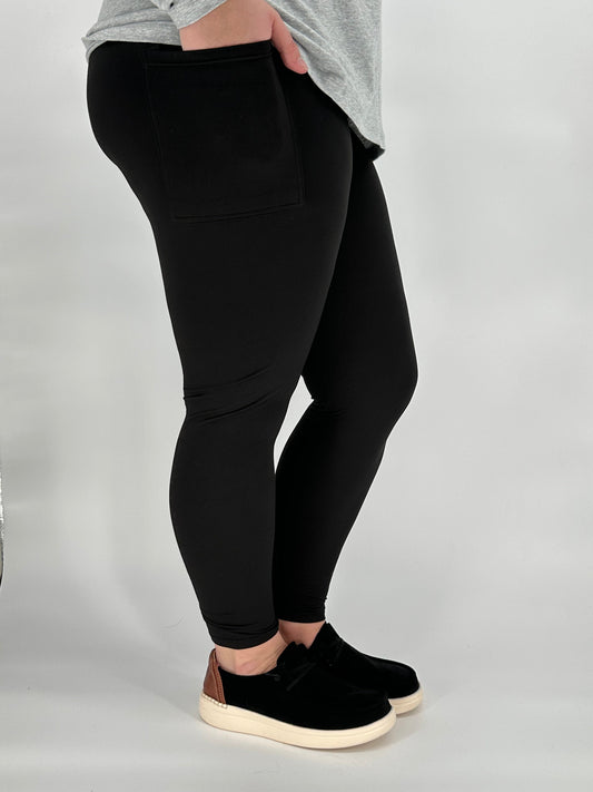 Black Leggings w/ Pockets - Like A Duchess
