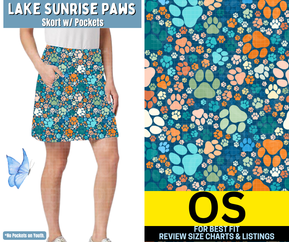 Lake Sunrise Paws Skort - Like A Duchess