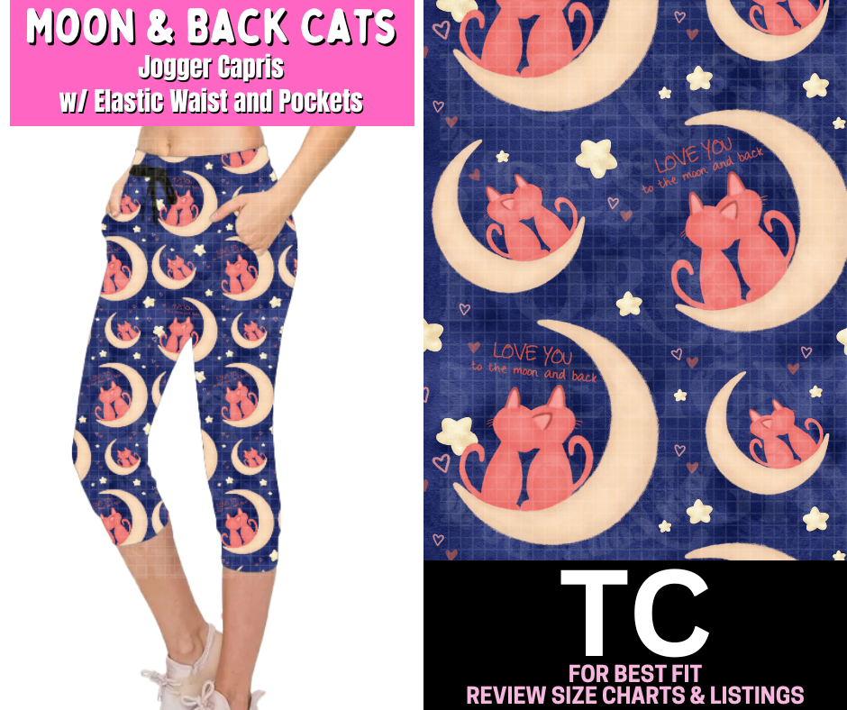 Moon & Back Cats Jogger Capri - Like A Duchess