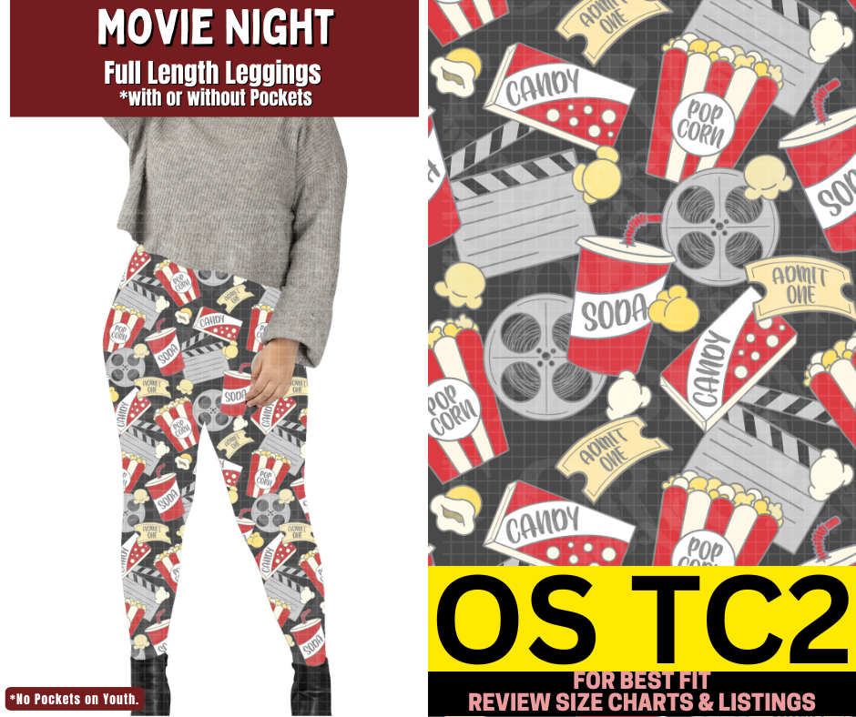 Movie Night Full Length Leggings w/ Pockets - Like A Duchess