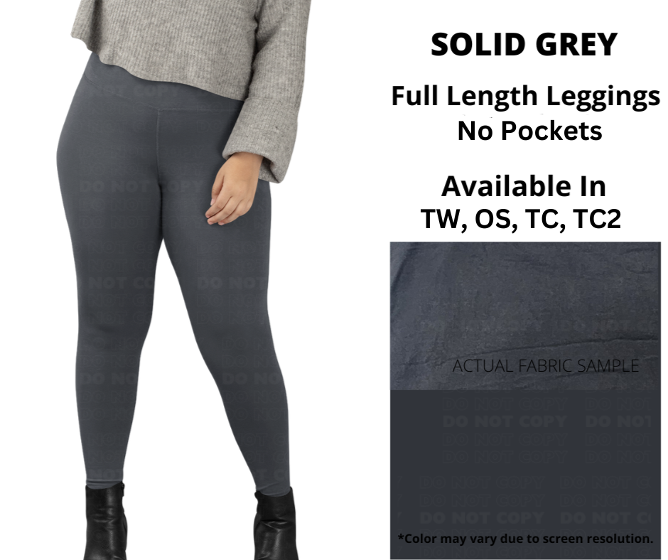 Solid Grey Full Length No Pockets - Like A Duchess