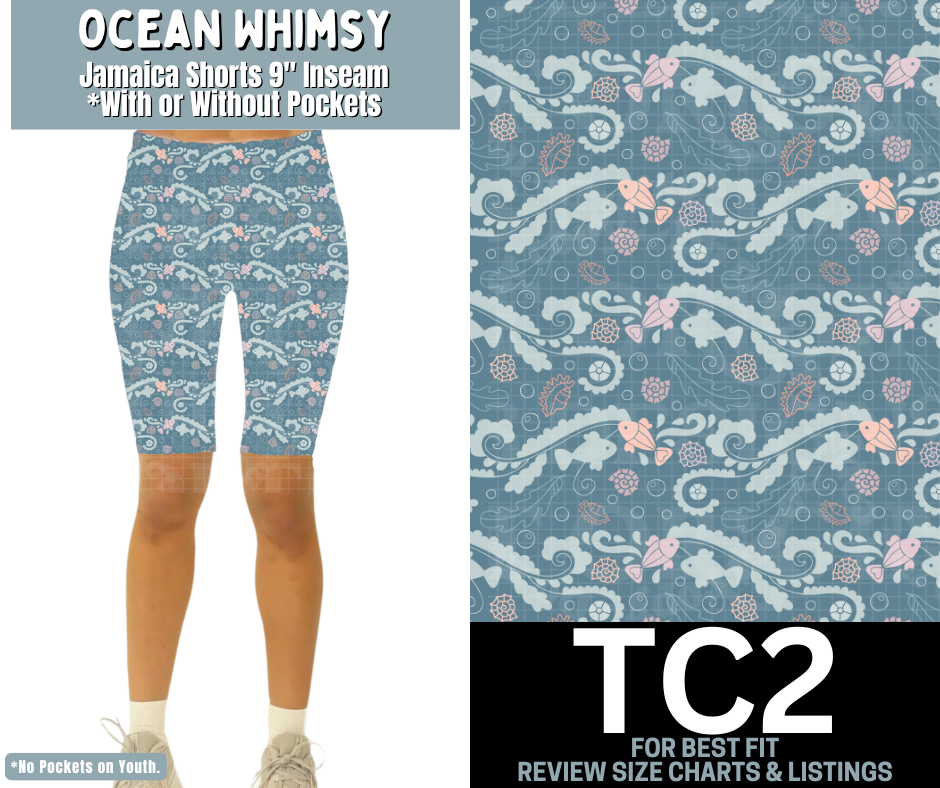 Ocean Whimsy Jamaica Shorts w/ Pockets - Like A Duchess
