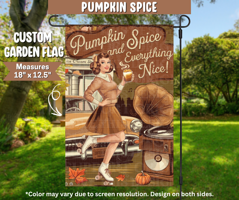 Pumpkin Spice Garden Flag - Like A Duchess