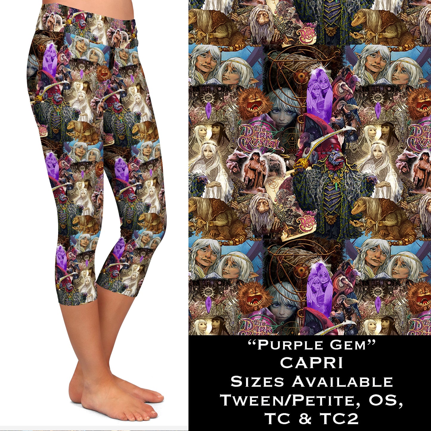 Purple Gem - Legging & Capri - Like A Duchess