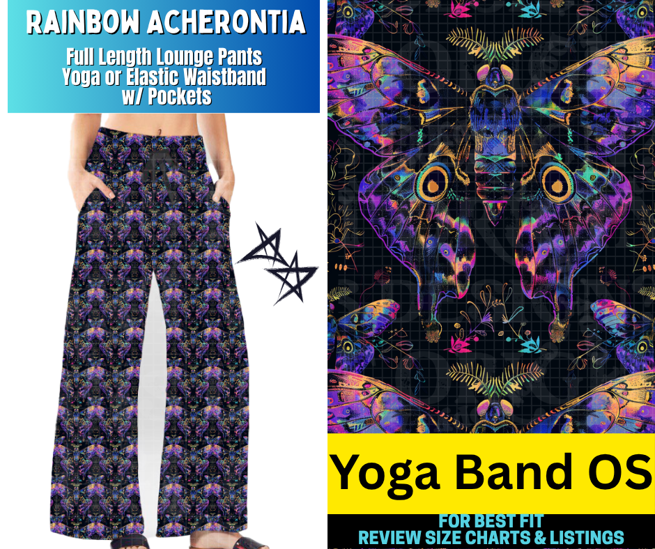 Rainbow Acherontia Full Length Lounge Pants - Like A Duchess