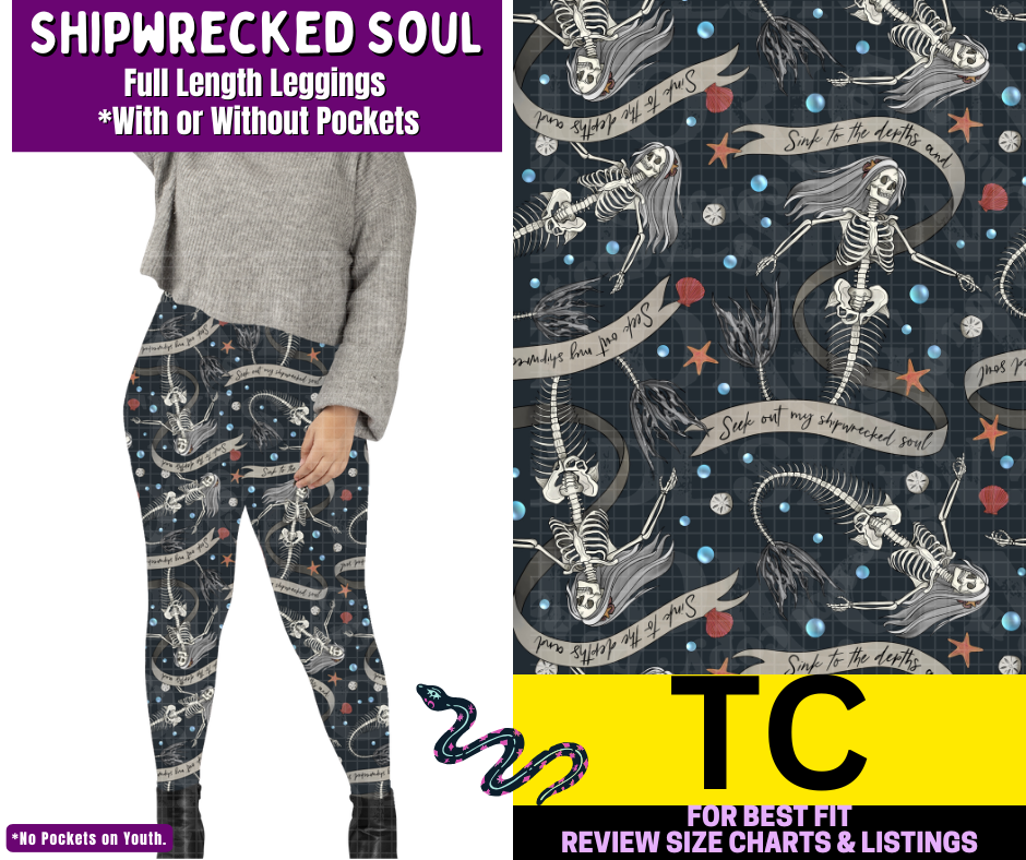 Shipwrecked Soul Full Length Leggings w/ Pockets - Like A Duchess