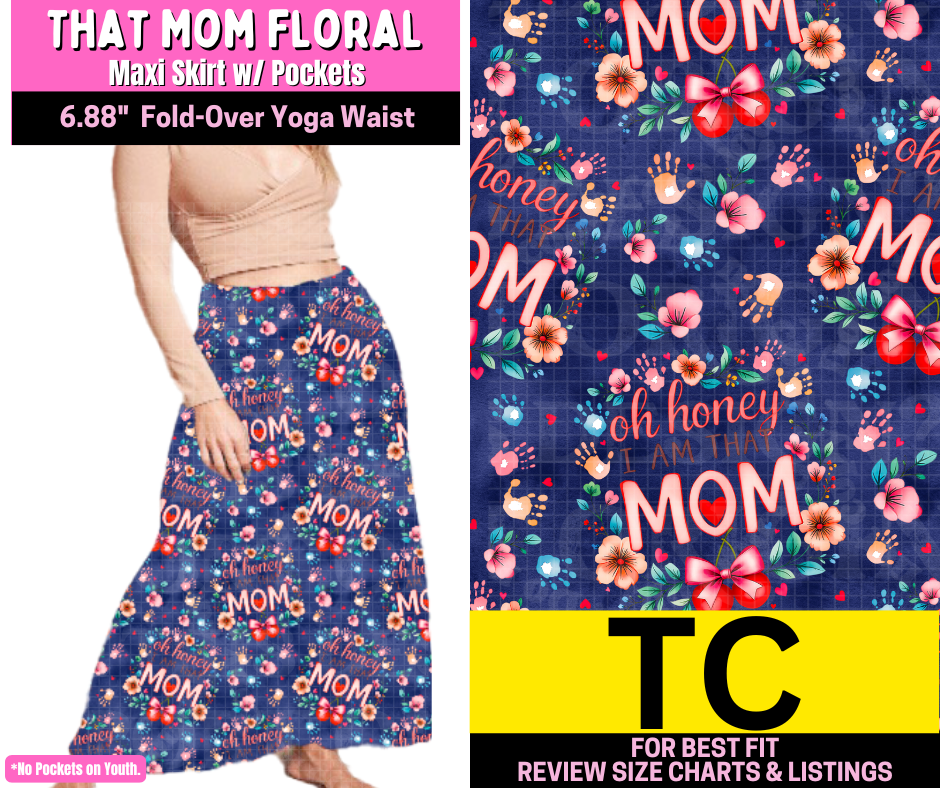 That Mom Floral Maxi Skirt - Like A Duchess