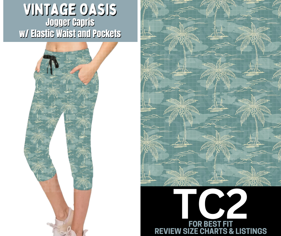 Vintage Oasis Jogger Capri - Like A Duchess