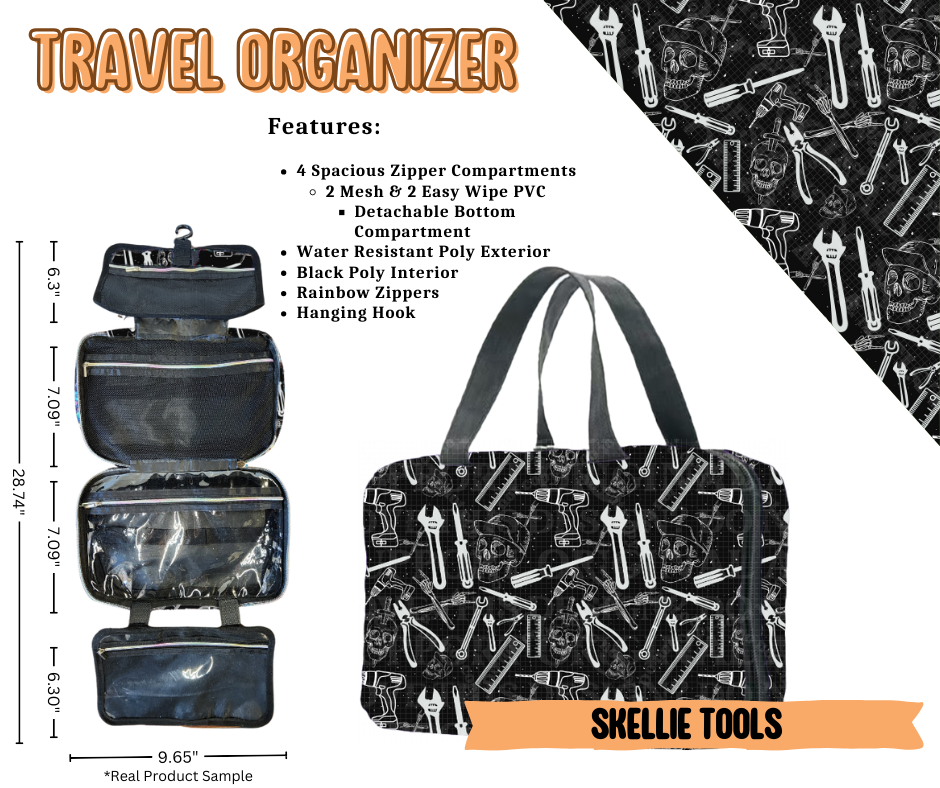 Skellie Tools Travel Organizer - Like A Duchess