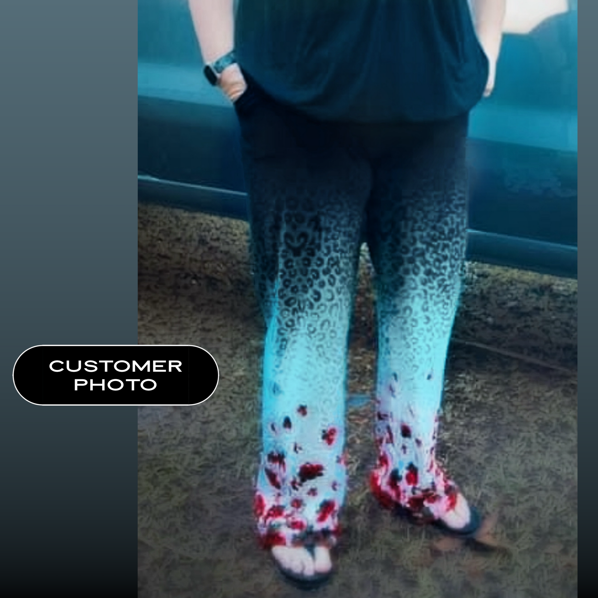 Black Arrow Floral Lounge Pants - Like A Duchess