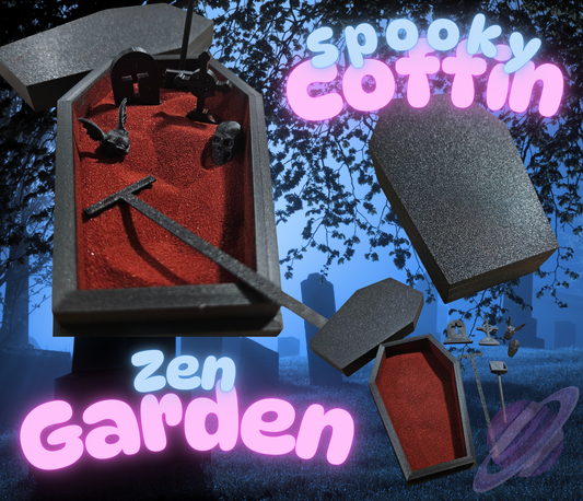 3D PRINTED SPOOKY COFFIN ZEN GARDEN - Like A Duchess
