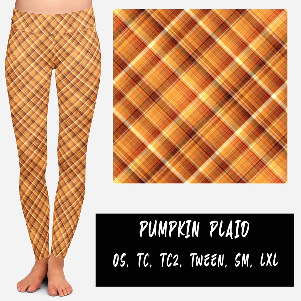 PUMPKIN PLAID LEGGINGS/JOGGER - Like A Duchess