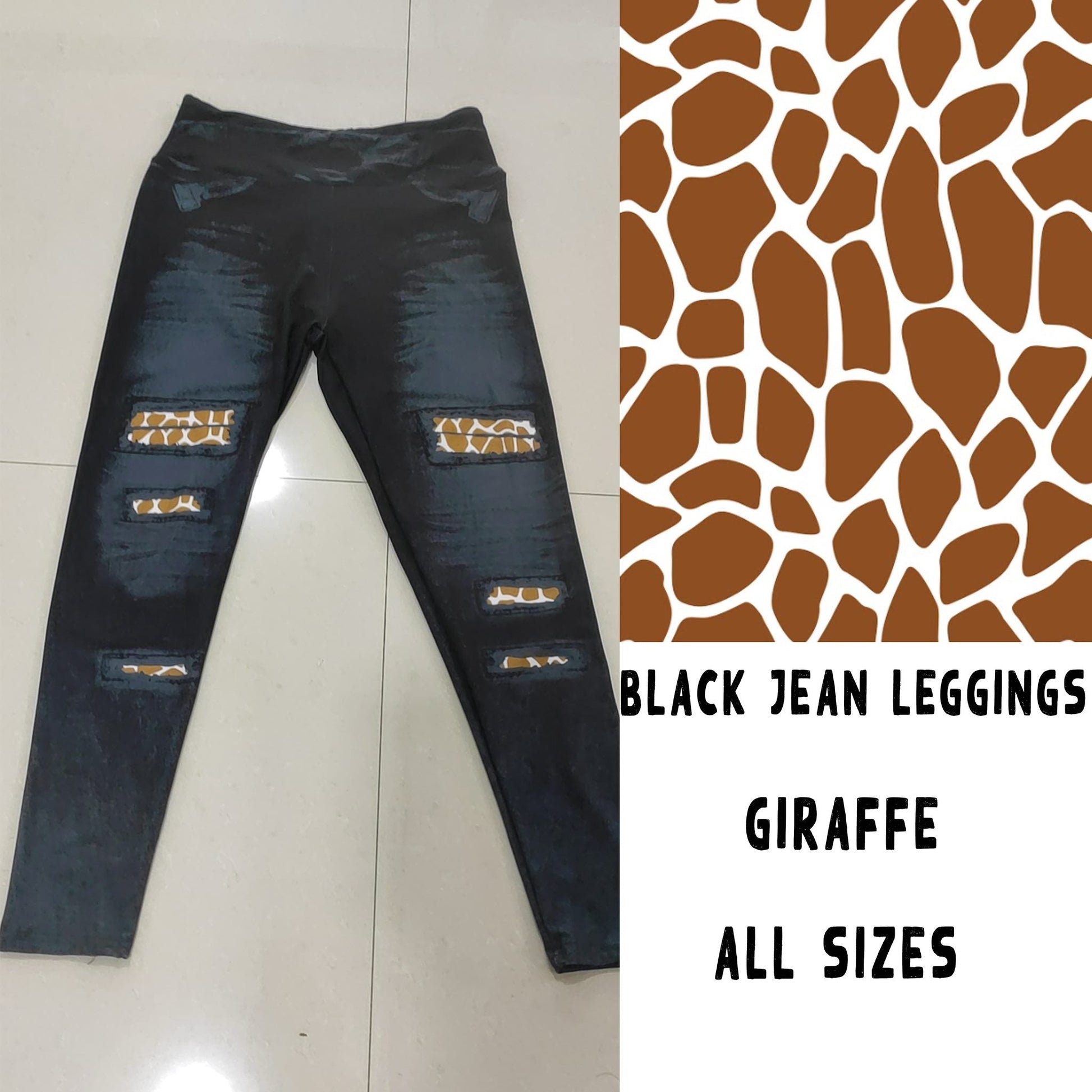 LEGGING JEAN RUN-GIRAFFE (ACTIVE BACK POCKETS) - Like A Duchess
