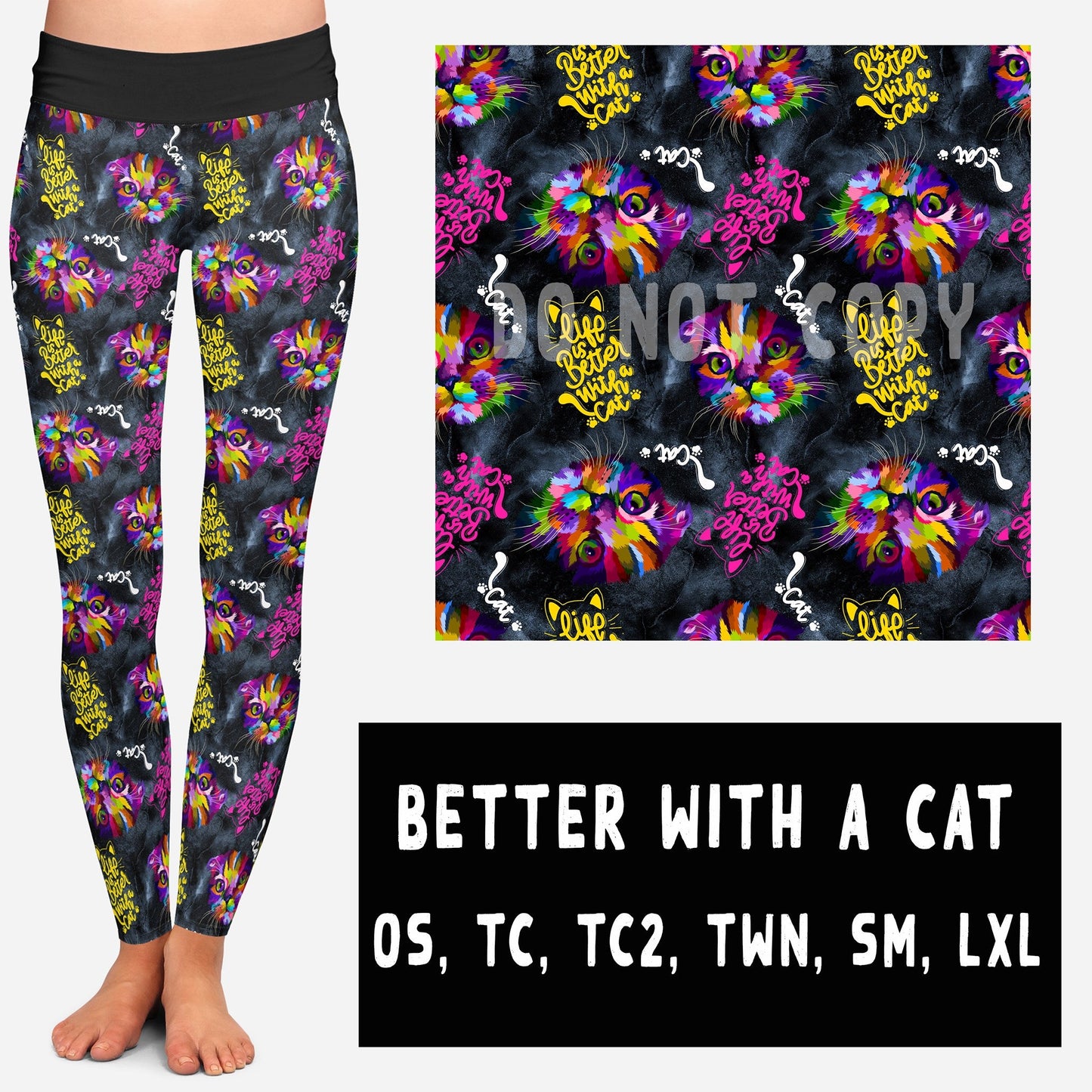 BETTER WITH A CAT LEGGING/JOGGER - Like A Duchess