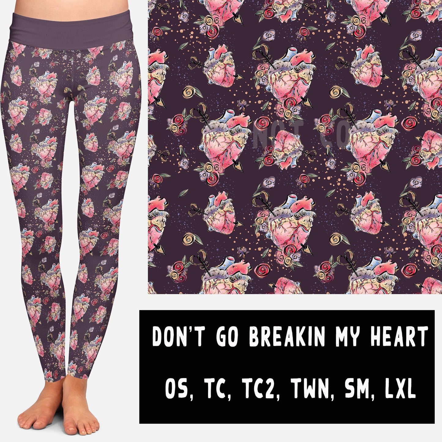 VDAY BATCH-DON'T GO BREAKIN MY HEART LEGGINGS AND JOGGERS - Like A Duchess
