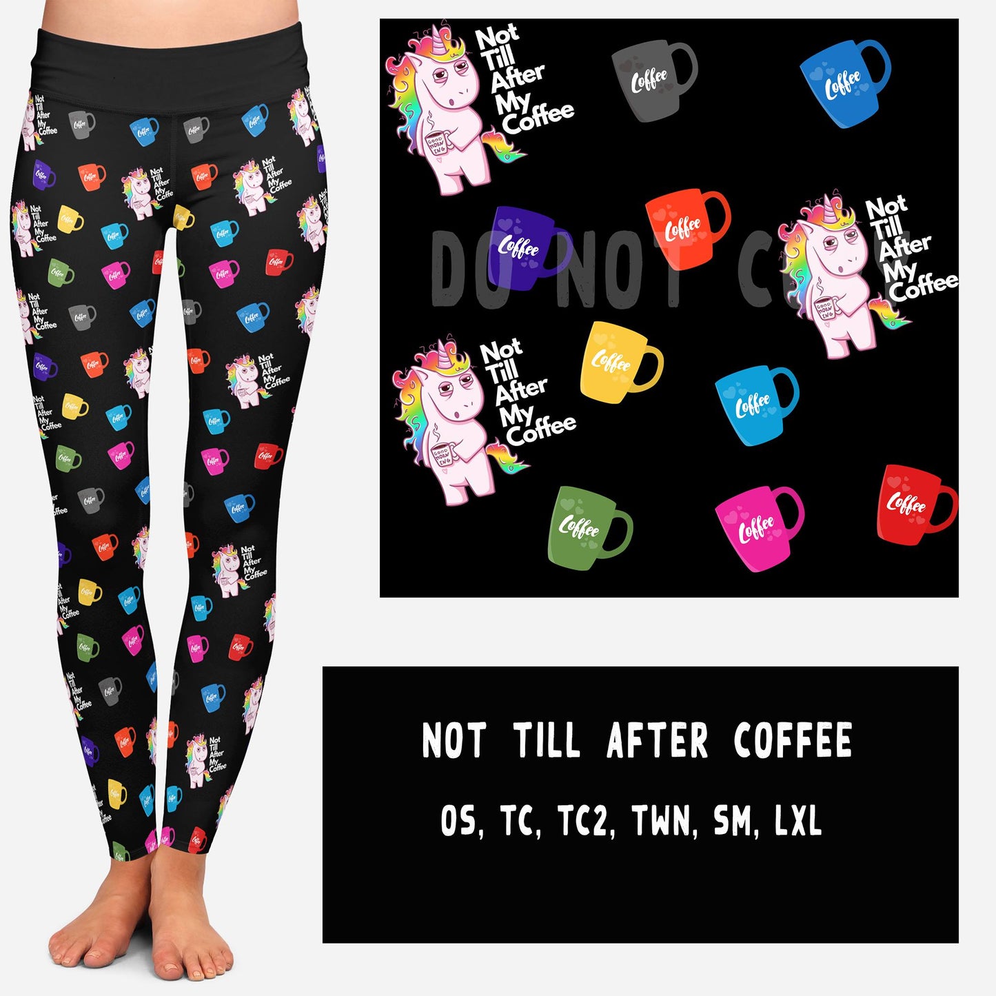 NOT TILL AFTER COFFEE LEGGINGS AND JOGGERS - Like A Duchess