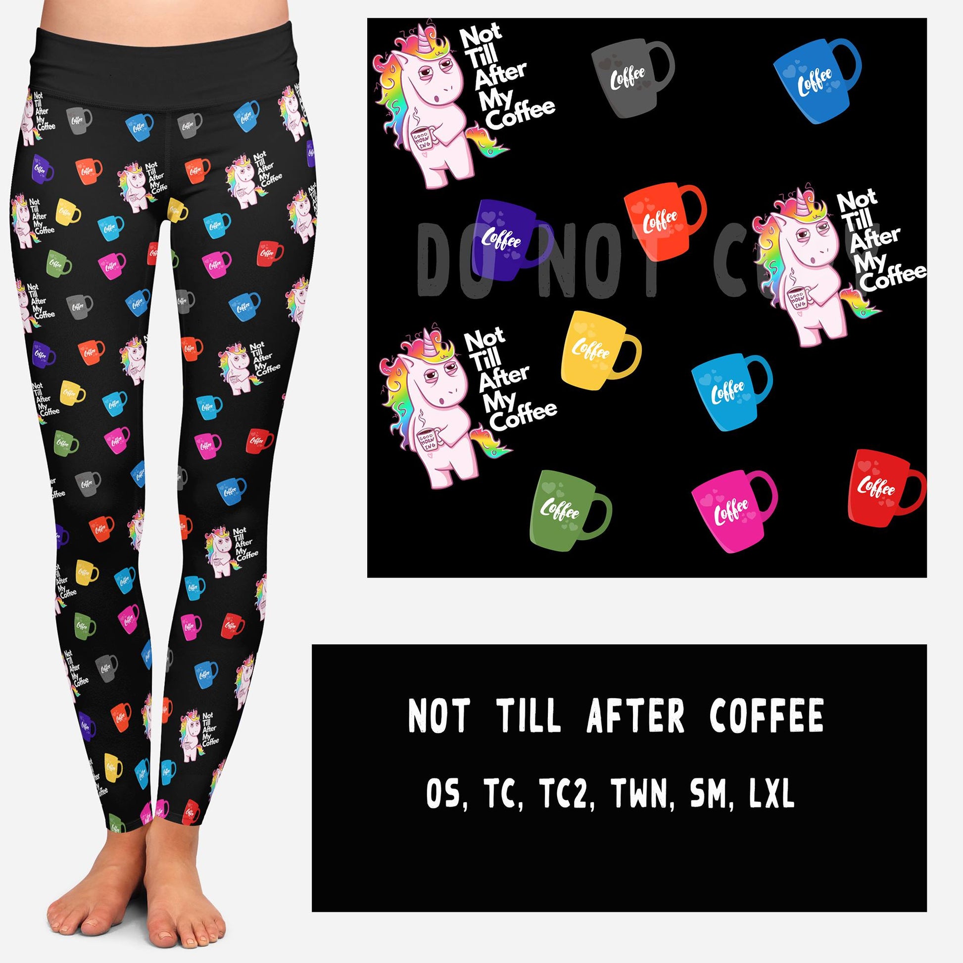 NOT TILL AFTER COFFEE LEGGINGS AND JOGGERS - Like A Duchess