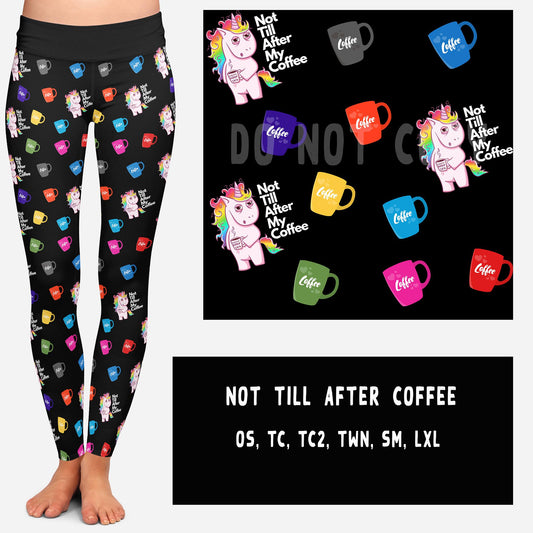 NOT TILL AFTER COFFEE LEGGINGS AND JOGGERS - Like A Duchess