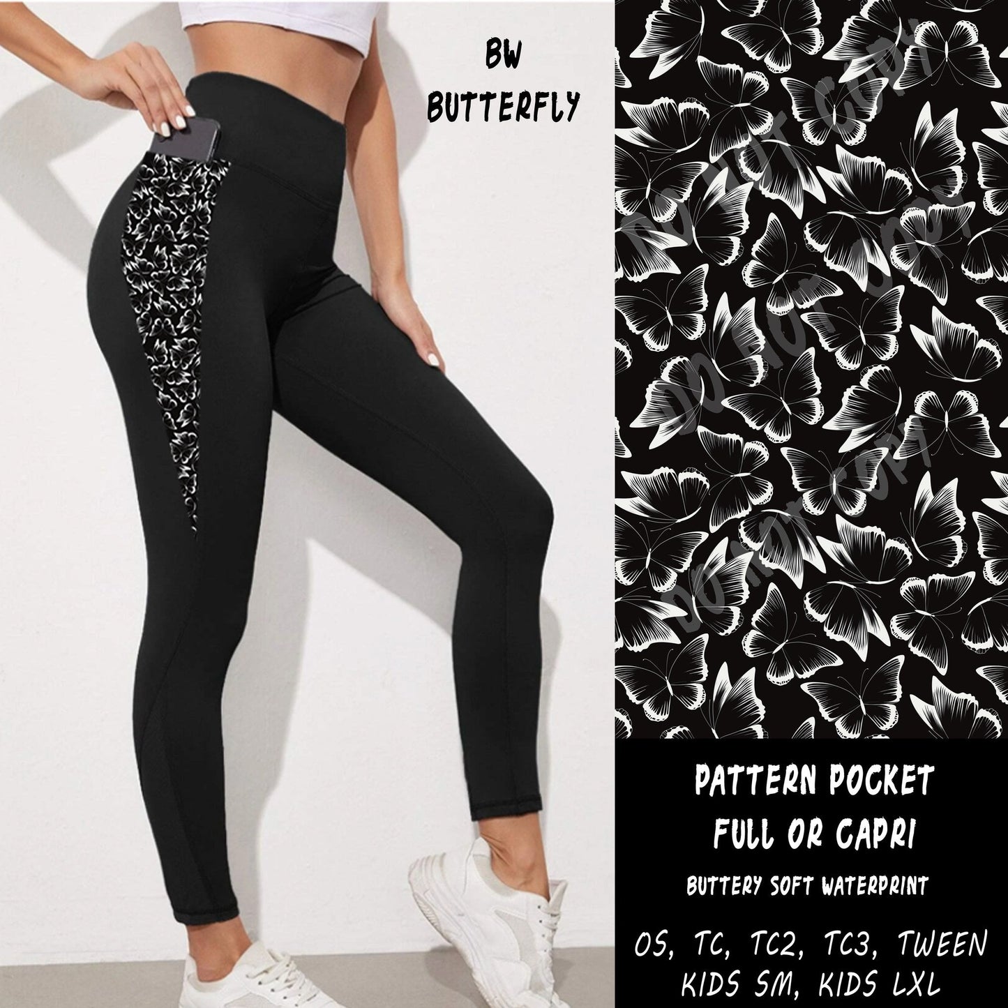 PPO BW BUTTERFLY CAPRI - Like A Duchess