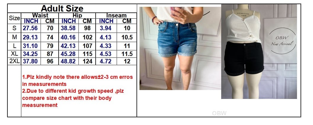 NON DISTRESSED DENIM SHORTS