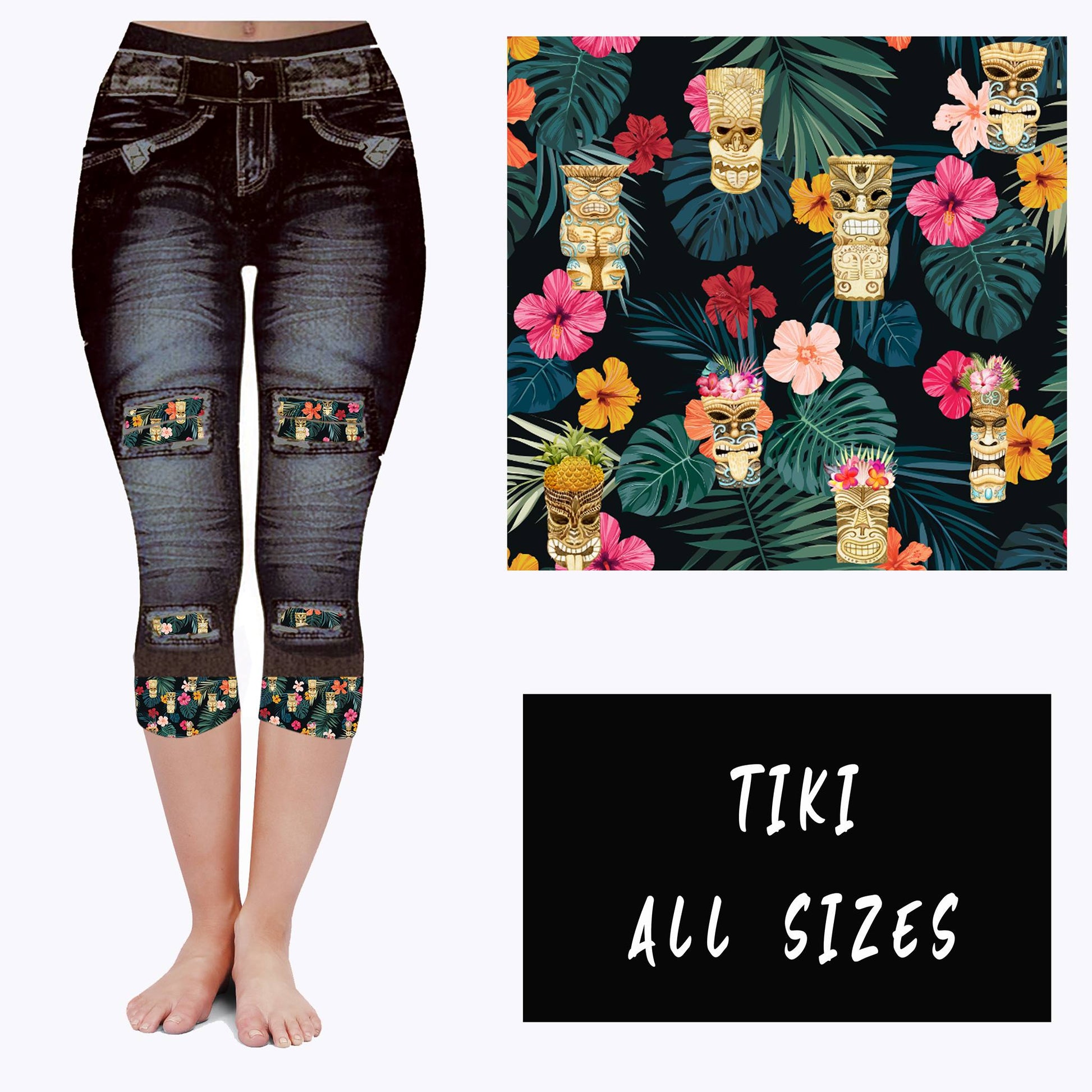 LEGGING JEAN RUN-TIKI (ACTIVE BACK POCKETS) - Like A Duchess