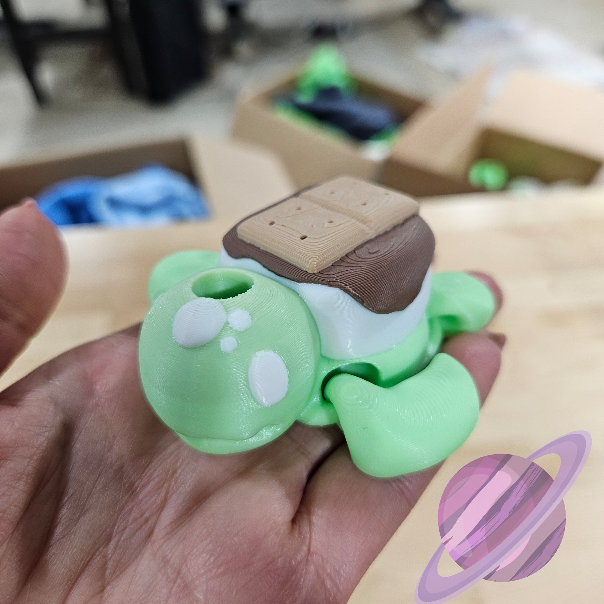 SMORE TURTLE-3D PRINTED STRAW BUDDY - Like A Duchess
